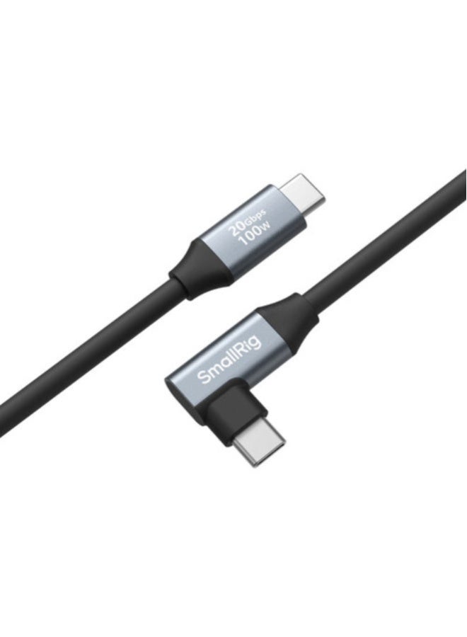 سمول ريج SmallRig USB-C (Straight) to USB-C (Angled) Data Cable (60cm / 23.6in) 4791 - Image 2