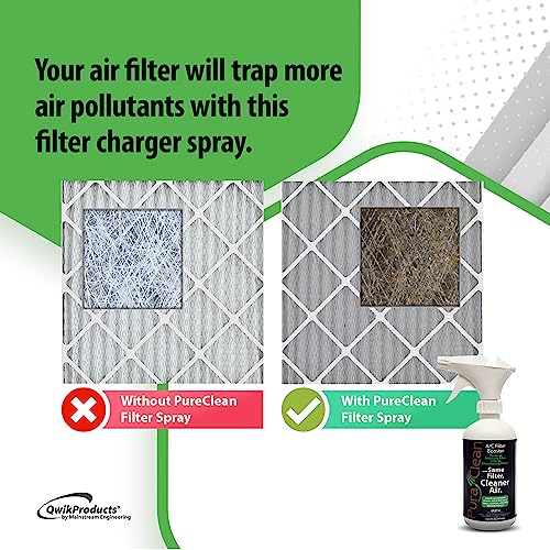 QwikProducts PuraClean Air Filter Spray Cleaner, Improve Air Filtration Helps Remove Air Pollutants, Dust, and Debris, Increases Capture in Air Filter for Cleaner Air, 12 Ounces - Image 5