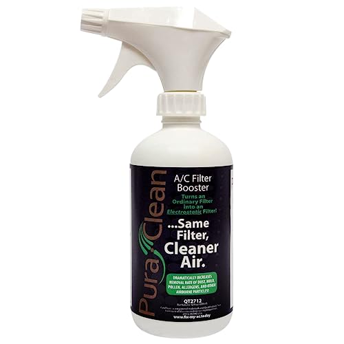 QwikProducts PuraClean Air Filter Spray Cleaner, Improve Air Filtration Helps Remove Air Pollutants, Dust, and Debris, Increases Capture in Air Filter for Cleaner Air, 12 Ounces - Image 1