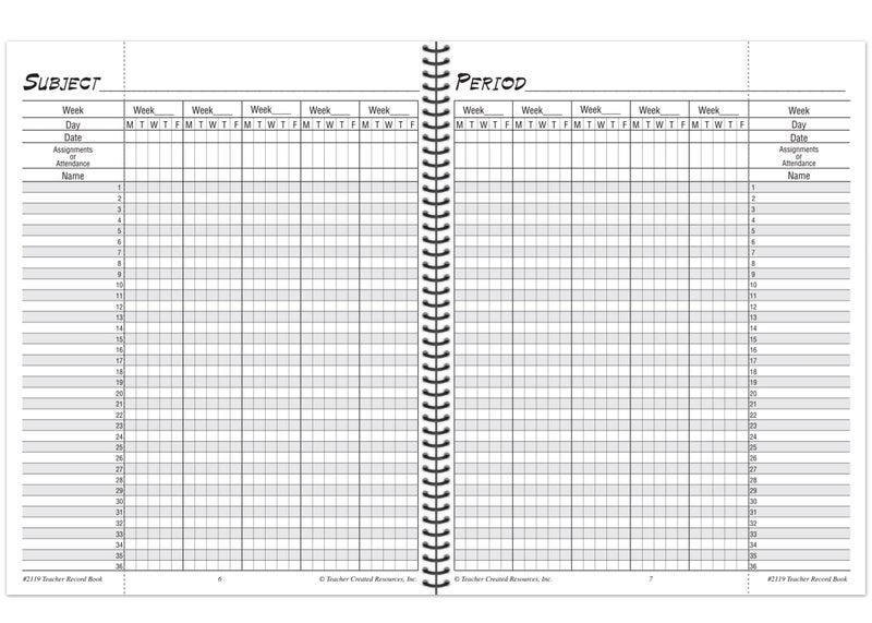 Teacher Created Resources Teacher Record Book  - Image 2