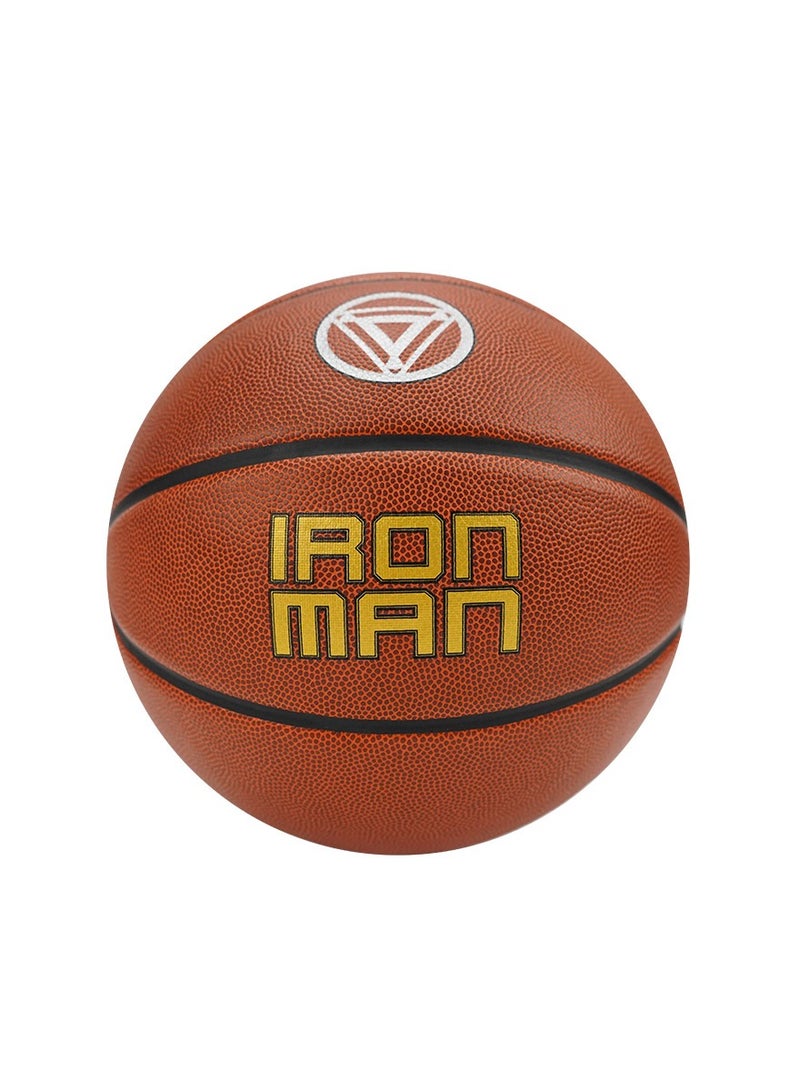 جوريكس كرة السلة، كرة سلة عالية الجودة لجميع الملاعب، كرة سلة مارفل شكل آيرون مان, مقاس 25 × 25 × 25 سم للعب في الأماكن المغلقة أو الهواء الطلق للمسابقات اللعب الترفيهي للأولاد والبنات والبالغين والأطفال - Image 1