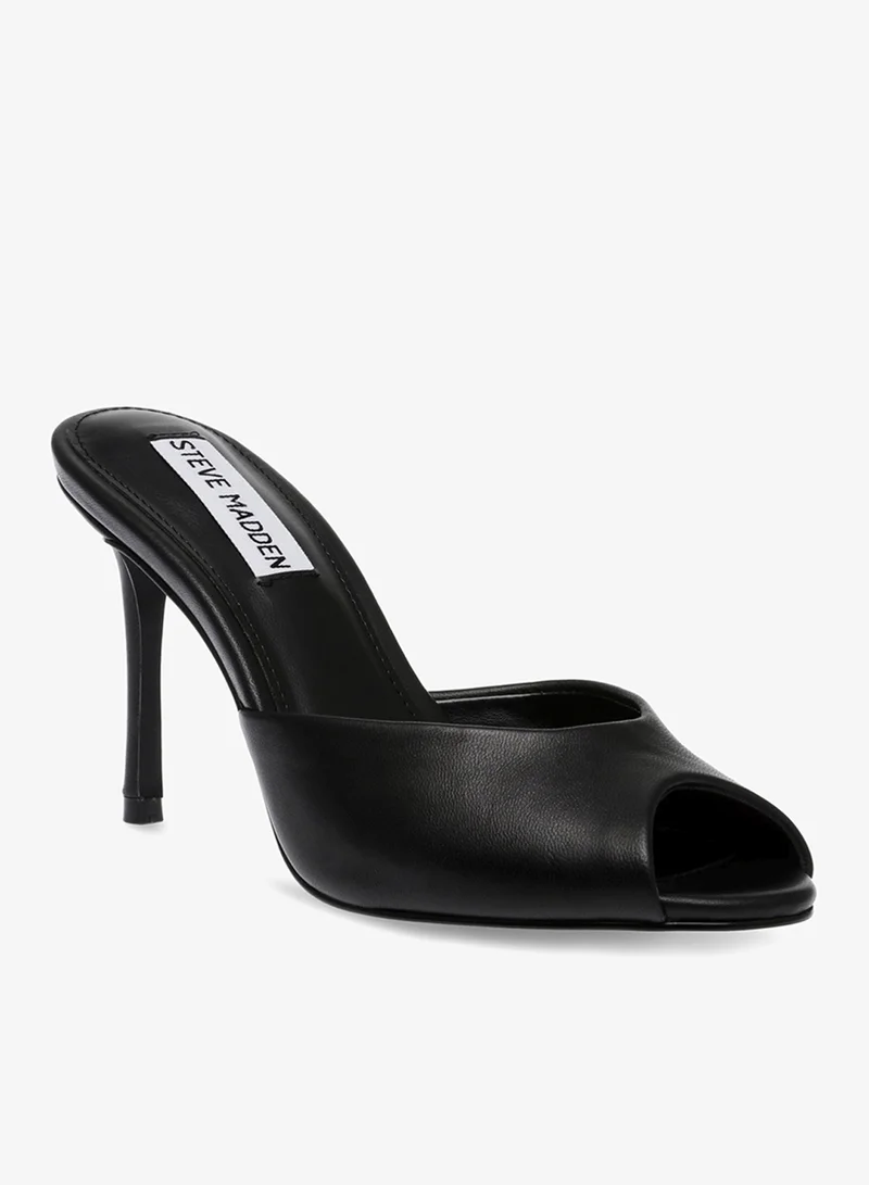 STEVE MADDEN Steve madden rollout black leather women's shoes