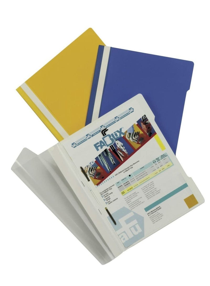 Durable 10-Piece Clear View Folder Grey - Image 3