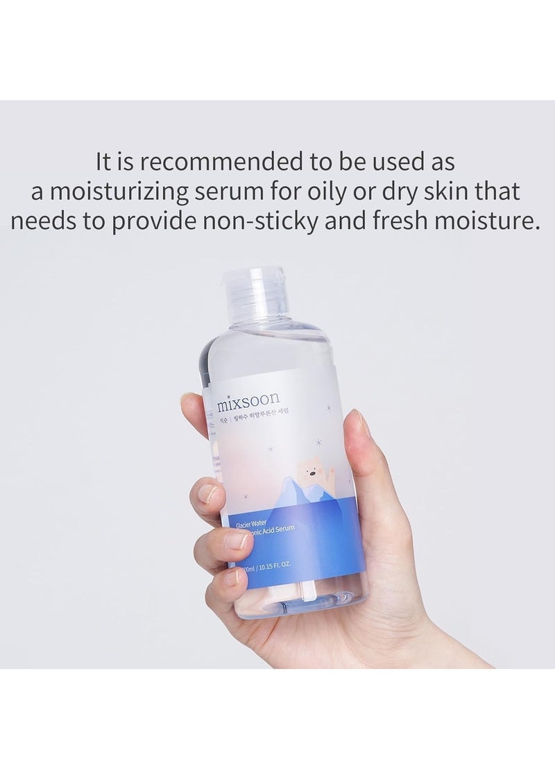 mixsoon [Mixsoon] Glacier Water Hyaluronic Acid Serum 10.14 fl oz / 300ml | Hyaluronic Serum for skin soothing and skin moisturization | Cruelty-free - Image 4
