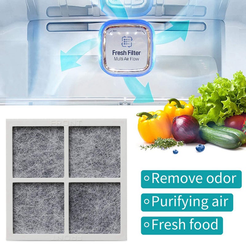 SEISSO فلتر هواء ثلاجة SEISSO LT120F بديل ل LG، متوافق مع Kenmore - لتنظيف هواء الثلاجة، امتصاص الروائح - 3 عبوات - Image 2