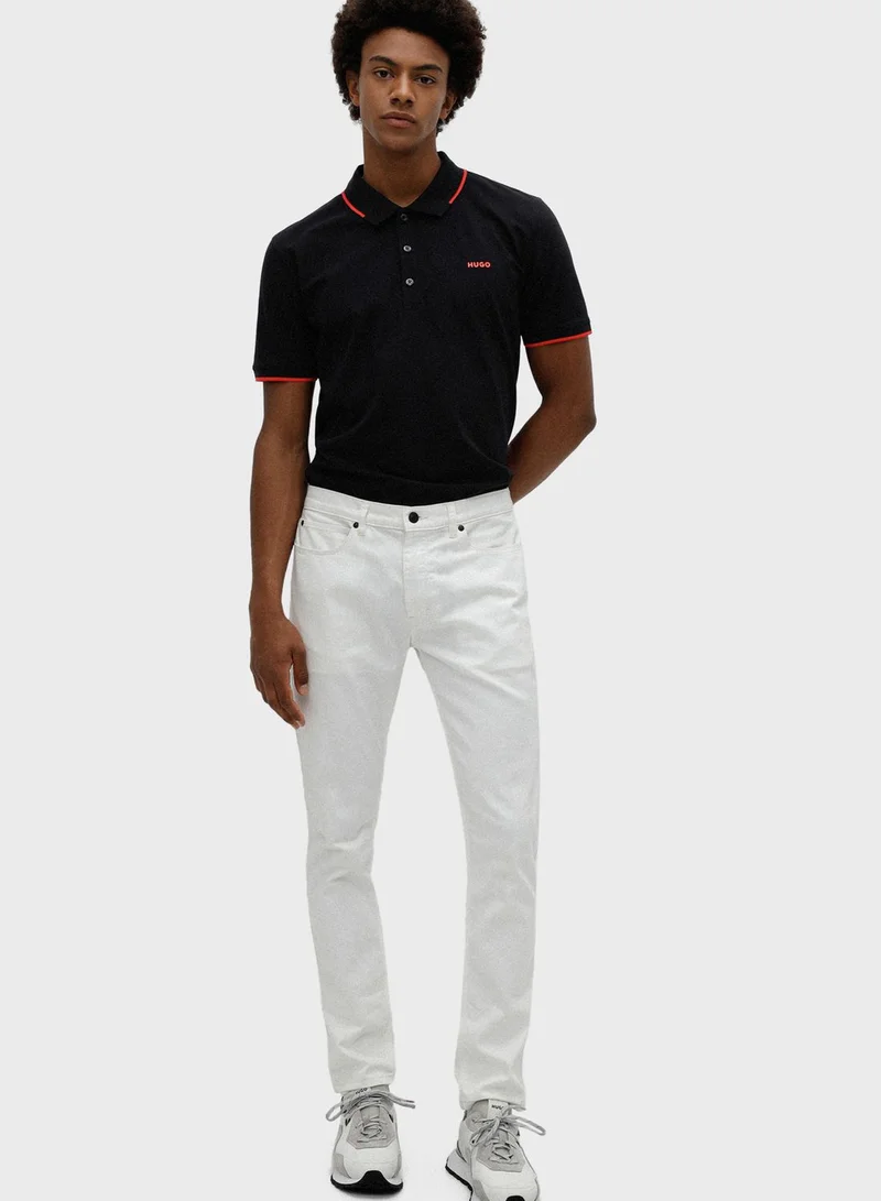 HUGO Tipped Collar Polo