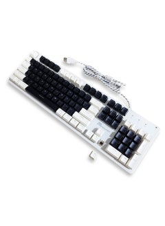 Mega Key Gaming Mechanical Keyboard White Black 87 Keycaps, Brown Switch for PC Gamer Laptop ,  It can be used at home, office, and personal use. - pzsku/ZB015BE8580E6CFB9567BZ/45/_/1730201028/2e407d42-0d28-4726-bd23-c09332e8572d