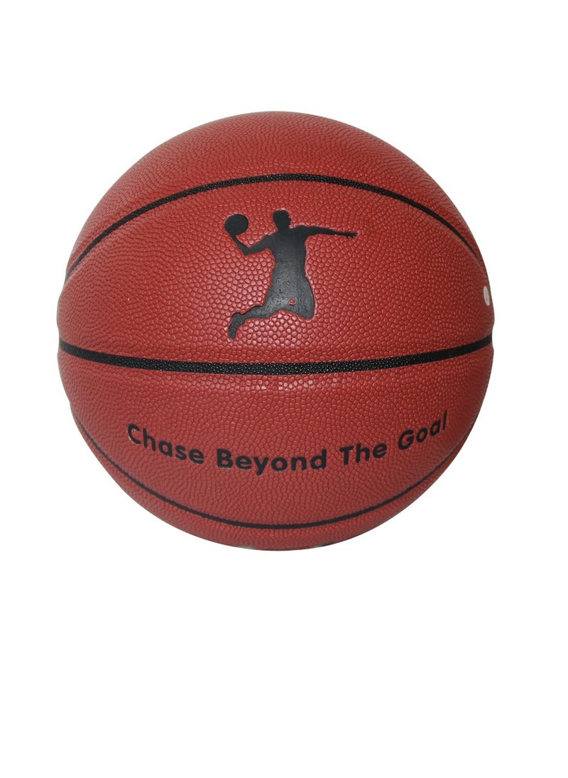QUTOOB - Basketball, Premium PU Leather FIBA Approved Basketball Of Official Size 7, Made for Indoor and Outdoor Basketball Games and Playground Hoops, Heavy Duty Basket Ball For All court, Basketball Gift - Image 1