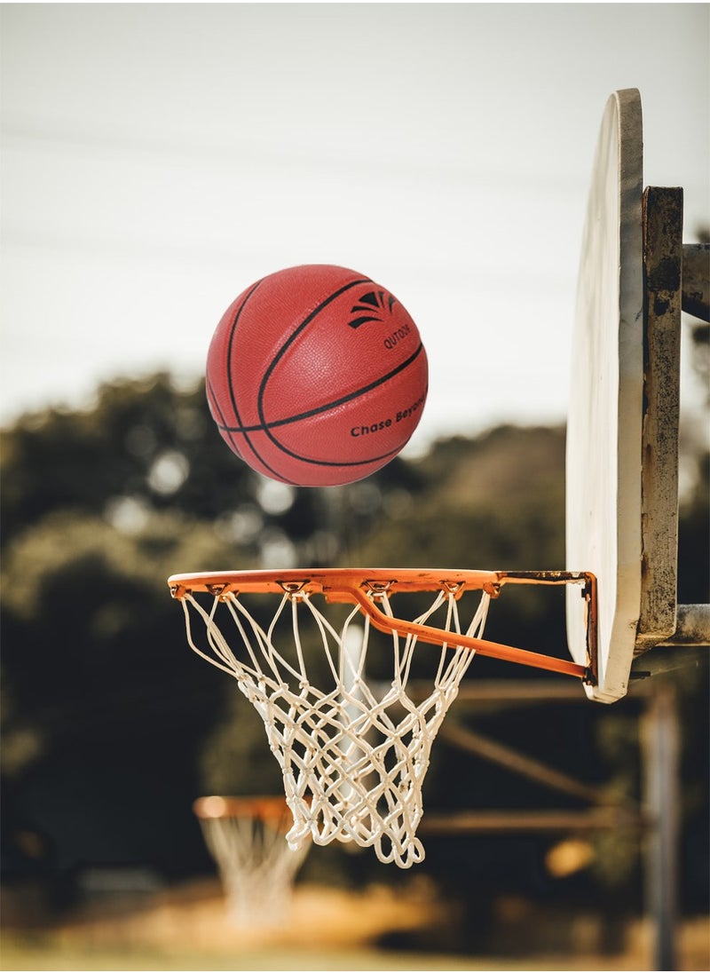 QUTOOB - Basketball, Premium PU Leather FIBA Approved Basketball Of Official Size 7, Made for Indoor and Outdoor Basketball Games and Playground Hoops, Heavy Duty Basket Ball For All court, Basketball Gift - Image 1