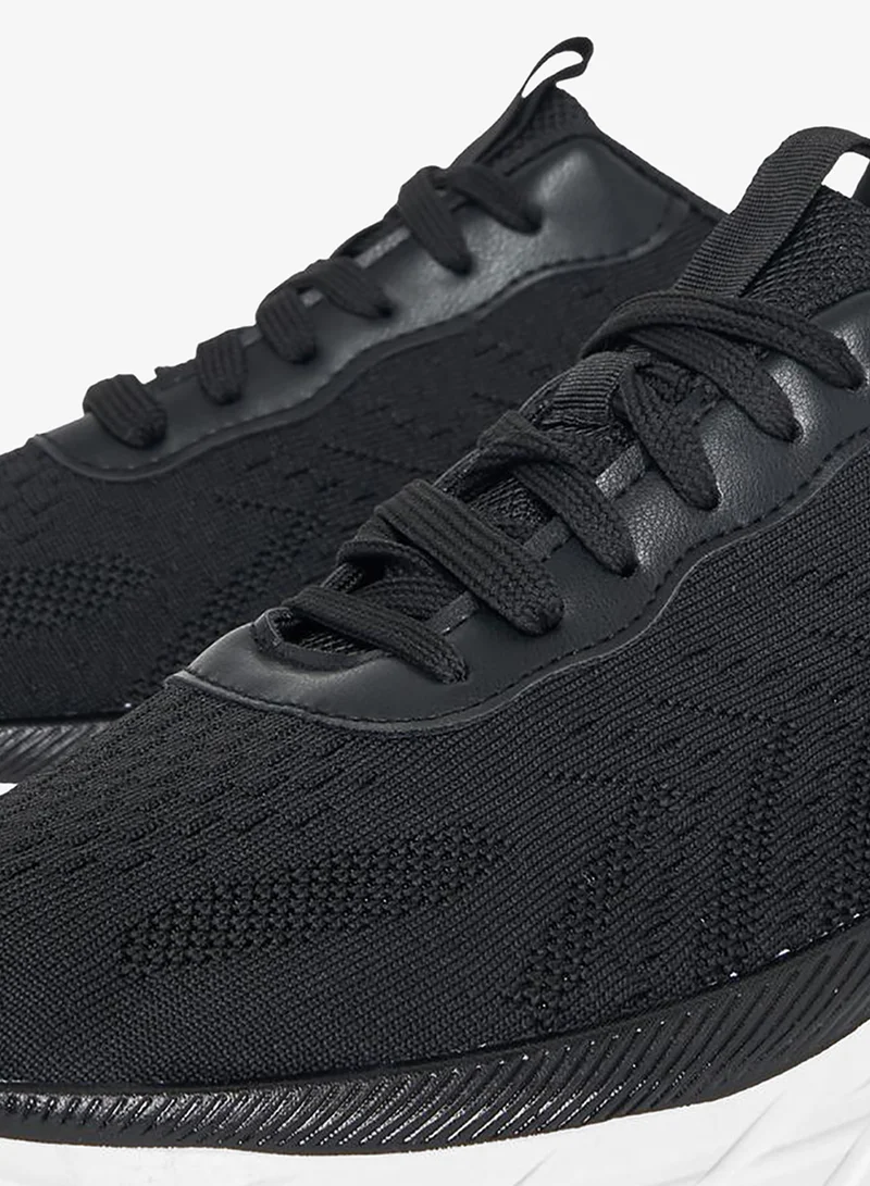 Styli Active Textured Lace Up Shoes