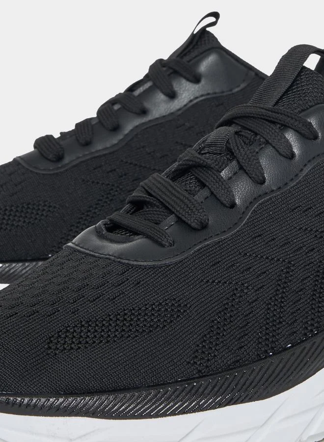 Styli Textured Lace Up Shoes