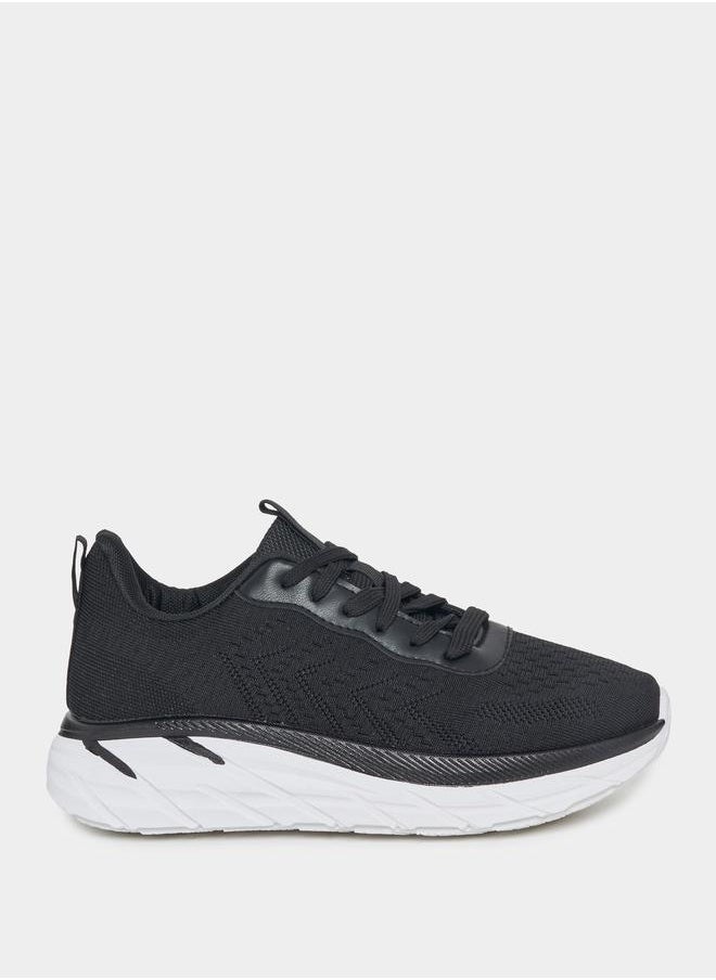 Styli Textured Lace Up Shoes  - Image 1