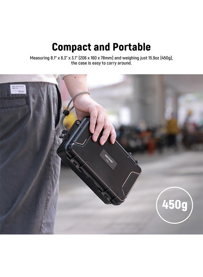 نيوير حقيبة NEEWER الصلبة متوافقة مع ملحقات DJI Osmo Pocket 3 وCreator Combo، مقاومة للماء والغبار والصدمات IP67، حقيبة تخزين محمولة للسفر مع حشوات إسفنجية مخصصة و17 فتحة، AC022 - Image 4