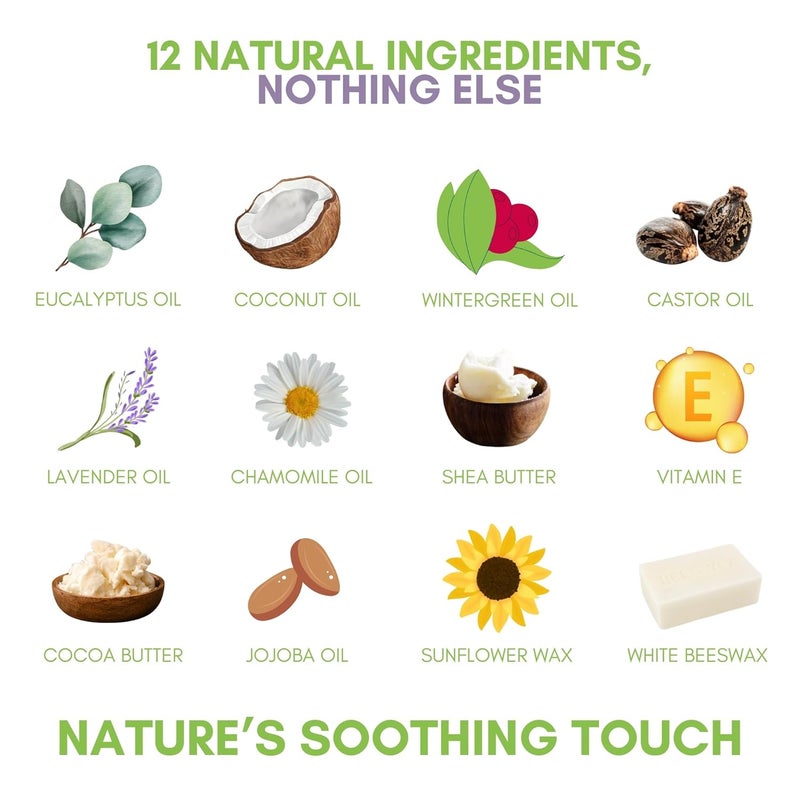 HERBION Naturals Baby Chest Rub Ages 3 Months AllNatural Soothing Ointment with Coconut Oil Eucalyptus Lavender Chamomile Shea Butter Petroleum  MentholFree NonGMO 353 Oz Pack of 1 - Image 3