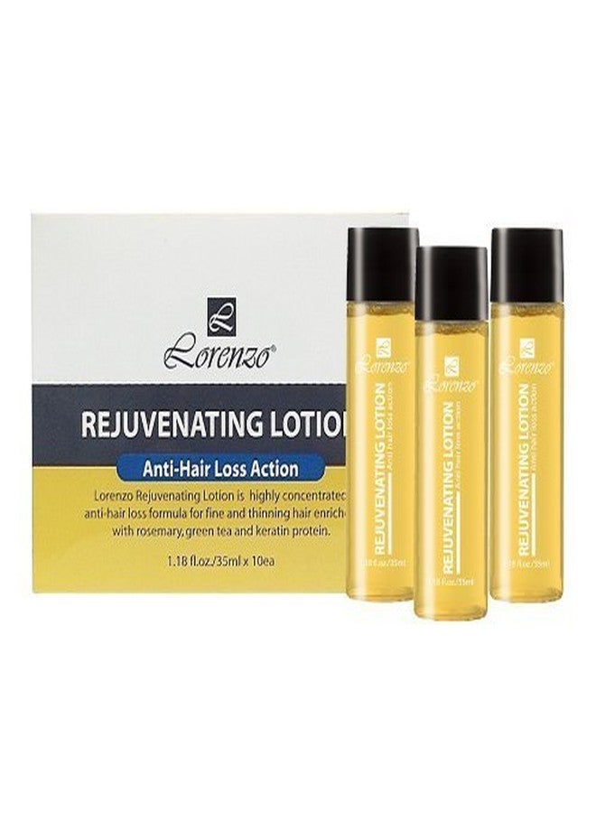 Lorenzo Rejuvenating Lotion Anti-hair Loss Action 10 Vials of 1.18 Fl. Oz. - Image 1