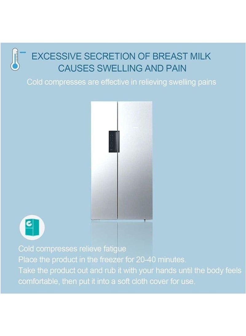 BAEKO Breast Therapy Pads, ELECDON Breastfeeding Essentials and Postpartum Recovery, Nursing Pain Relief for Mastitis, Reusable, Freezable, Microwavable - Image 5