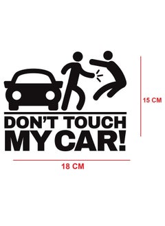 Generic Don't Touch My Car Sticker - Black 