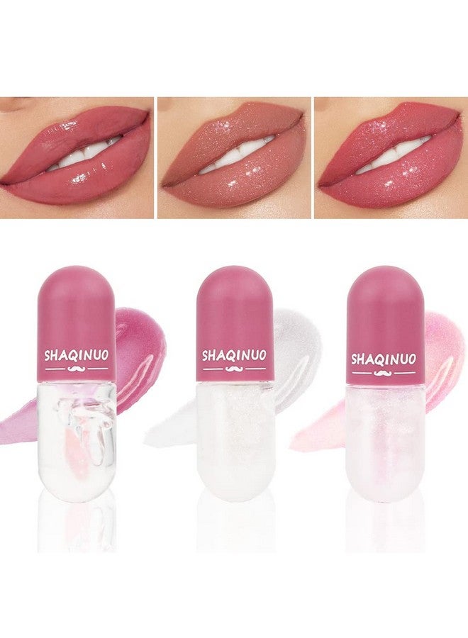 BINGBRUSH 3 Pcs Color Changing Lip Gloss Lip Oil Tinted Pink Magic Mood Lipstickhigh Shine Clear Temperature Color Change Lip Stain Lip Balm Longlasting Lips Will Not Dry Outbrillo Para Los Labios - Image 2