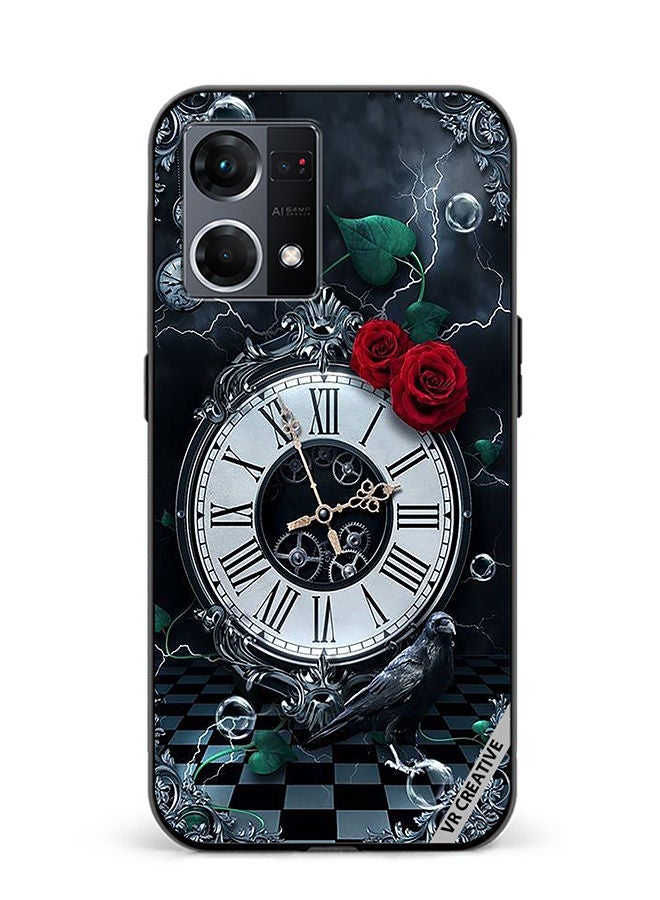 VR CREATIVE Protective Case Cover For Oppo Reno8 4G Watch Design Multicolour - Image 1