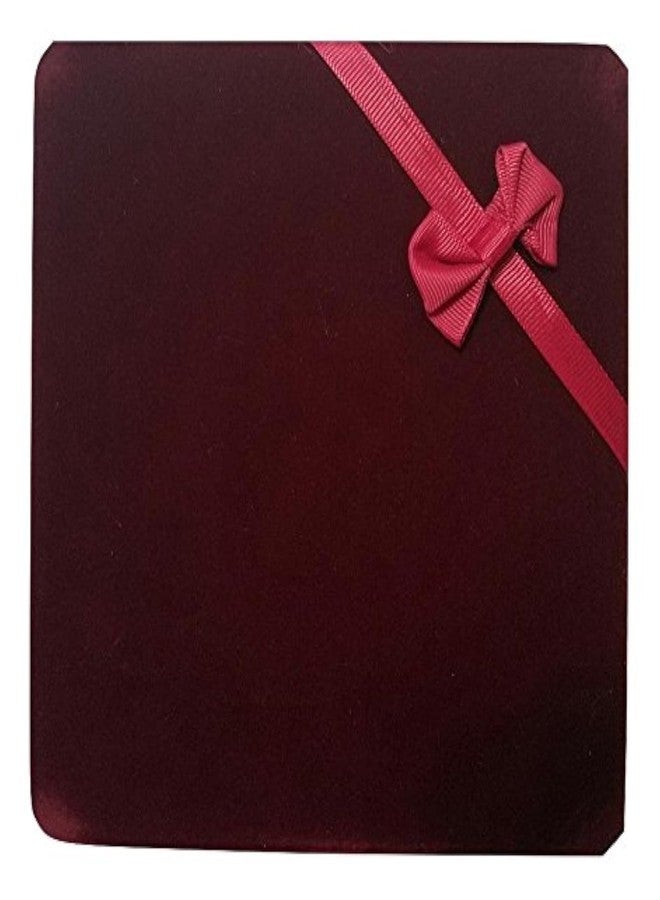 JM Future XL Extra Large Burgundy Velvet Set Gift Box for Jewelry - Necklace Earring & Bracelet - Image 1