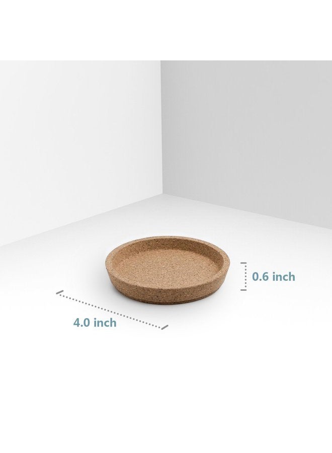Sweese 3405 Cork Coasters - 4 Inches Perfect for Most Kind of Mugs - Protect Your Table from a Liquid Ring - Set of 10 - Image 3