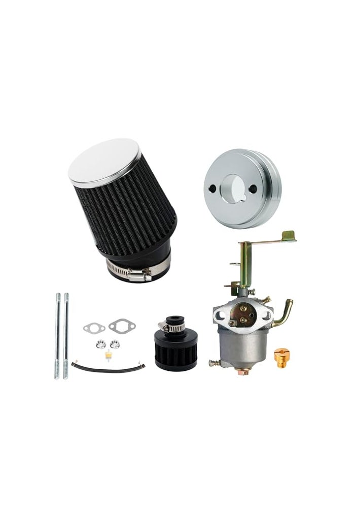 JMCHstore Performance Carburetor Carb Air Filter Adapter Kit for FRP GMB100 Coleman CT100U CC100X 98cc Predator 79cc 3HP Engine Massimo MB100 79cc Mini Bike SK100 CK100 Go KartBlack - Image 1