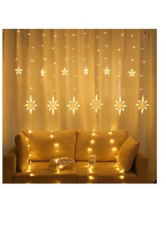 Generic New decoration snowflake star moon LED string light for home hanging curtain tree decor  - Image 1