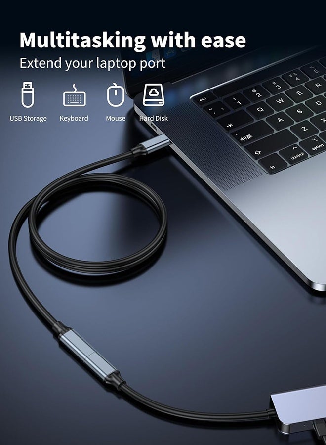 Tersely USB C 3.2 Extension Cable 1m, 100W Charging Speed, 20Gbps Data Transfer, 4K 60Hz Video Type C Extender Cord, Male to Female Cable for Laptop Tablet Mobile Phone, and More - Image 5