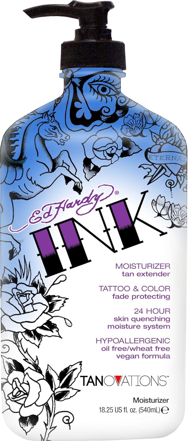 Ed Hardy INK Tattoo  Color Fade Moisturizer Tan Extender 1875 Ounce