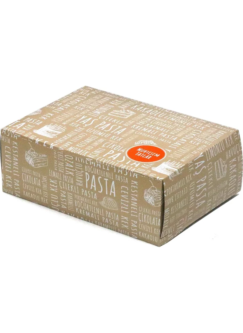 Ambalaj Pazarı Shaped Cake Box 30X40X15 cm - 25 Pieces