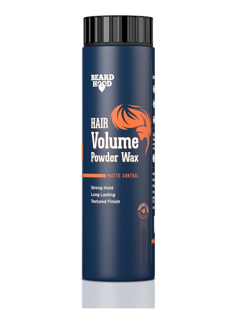 Beardhood Hair Volumizing Powder Wax For Strong Hold Matte Finish Hair Styling Natural & Zero Toxin Hair Styling Powder White 10g - Image 1