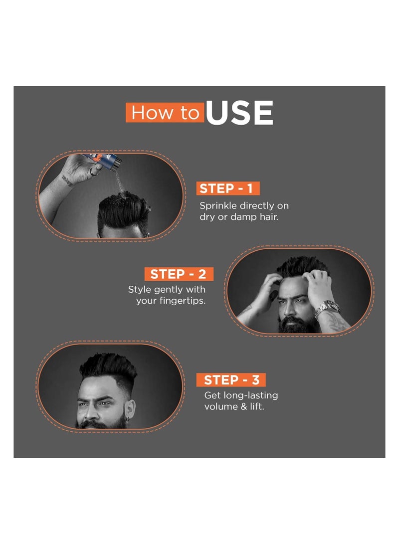 Beardhood Hair Volumizing Powder Wax For Strong Hold Matte Finish Hair Styling Natural & Zero Toxin Hair Styling Powder White 10g - Image 4