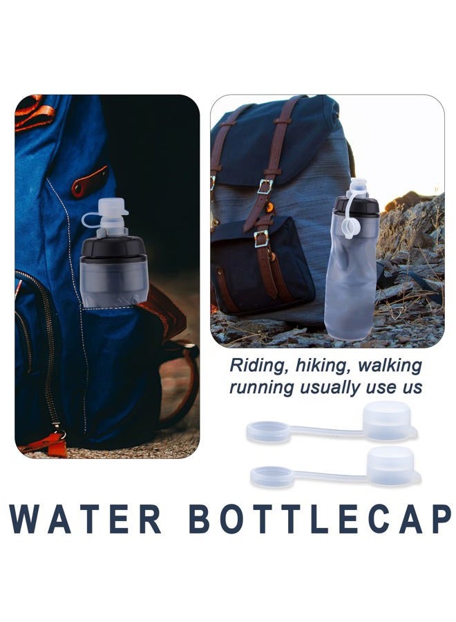 SAVITA 2pcs Mud Caps for Bottles, Transparent Bike Bottle Cap Top with 2 Single Spouts BPA Free Bike Water Bottle Mud Cap for Sports Water Bottle Squeeze Bottle Bike Bottle Cap Top, (D22159) - Image 5
