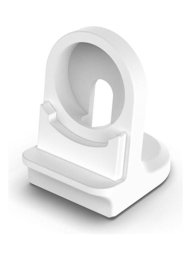 NIBEMINENT ECG Universal Silicone Bracket Holder For Huawei Watch 3 / GT2 Pro White - Image 1