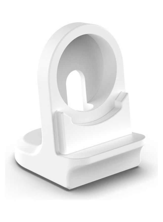 NIBEMINENT ECG Universal Silicone Bracket Holder For Huawei Watch 3 / GT2 Pro White - Image 2