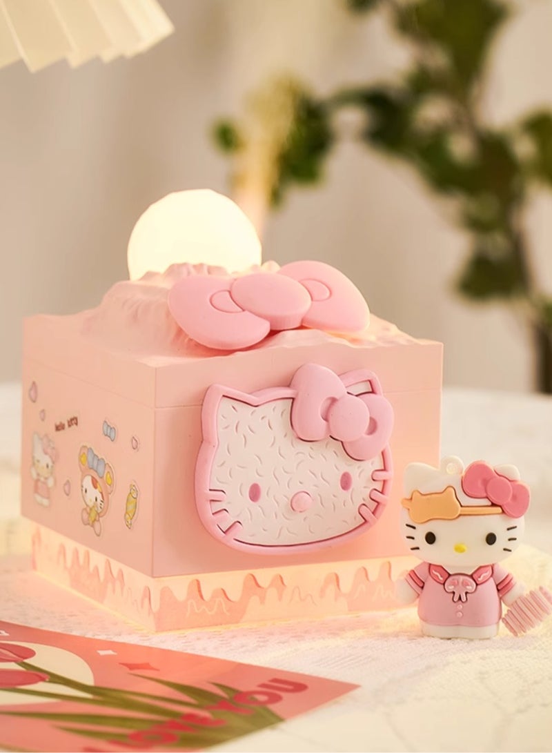 Hello Kitty Cat Humidifier Cute Atmosphere Light Home Silent Bedroom Office Desktop Female Gift