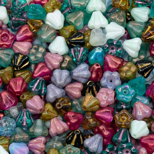 Bohemia Crystal Valley 25grams (0.88oz) Tiny Bell Flower Bead Mix (4x6mm), Czech Glass - Image 3
