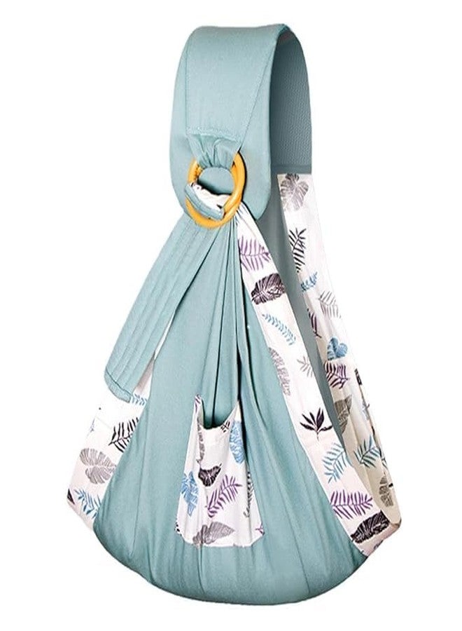 BLURISM Baby Carrier All in 1, Newborn Sling, Adjustable Nursing Pouch, Safe Skin Friendly, Soft and Breathable, with Sturdy Loop, Easy to Use, Won't Fall Off, Suitable for Newborns and Babies, Green - Image 1
