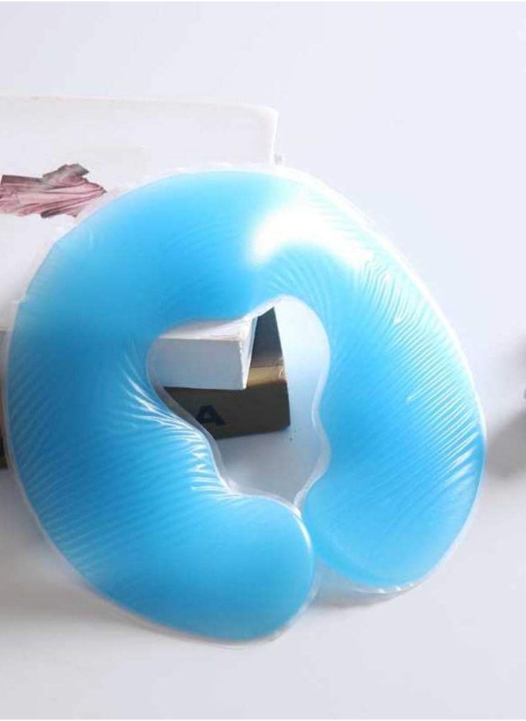 Y&D Massage Table Face Cradle Silicone U-shaped Pillow Rest Cushion for Beauty Spa Salon Blue  - Image 5