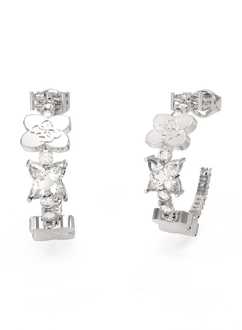 جس أقراط بشعار زهرة برية