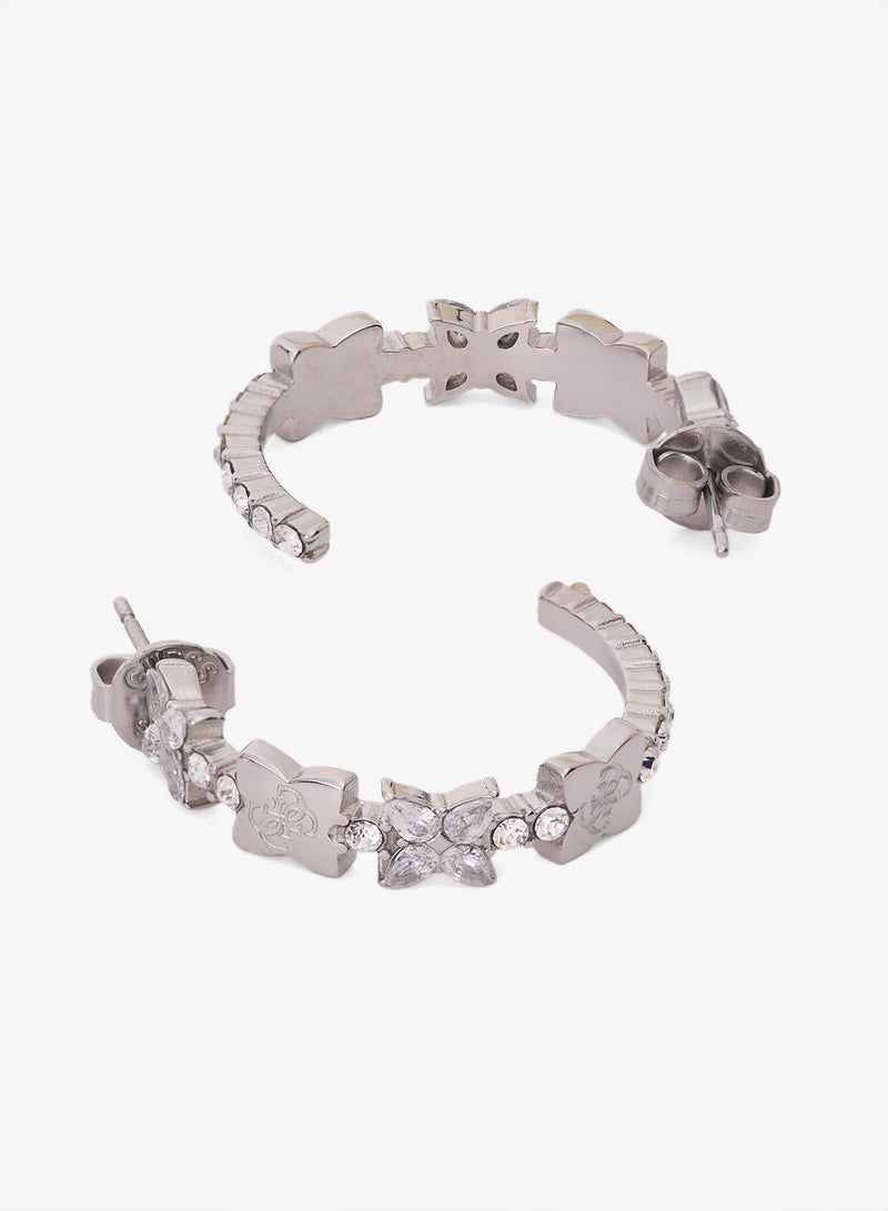 جس أقراط بشعار زهرة برية - Image 2