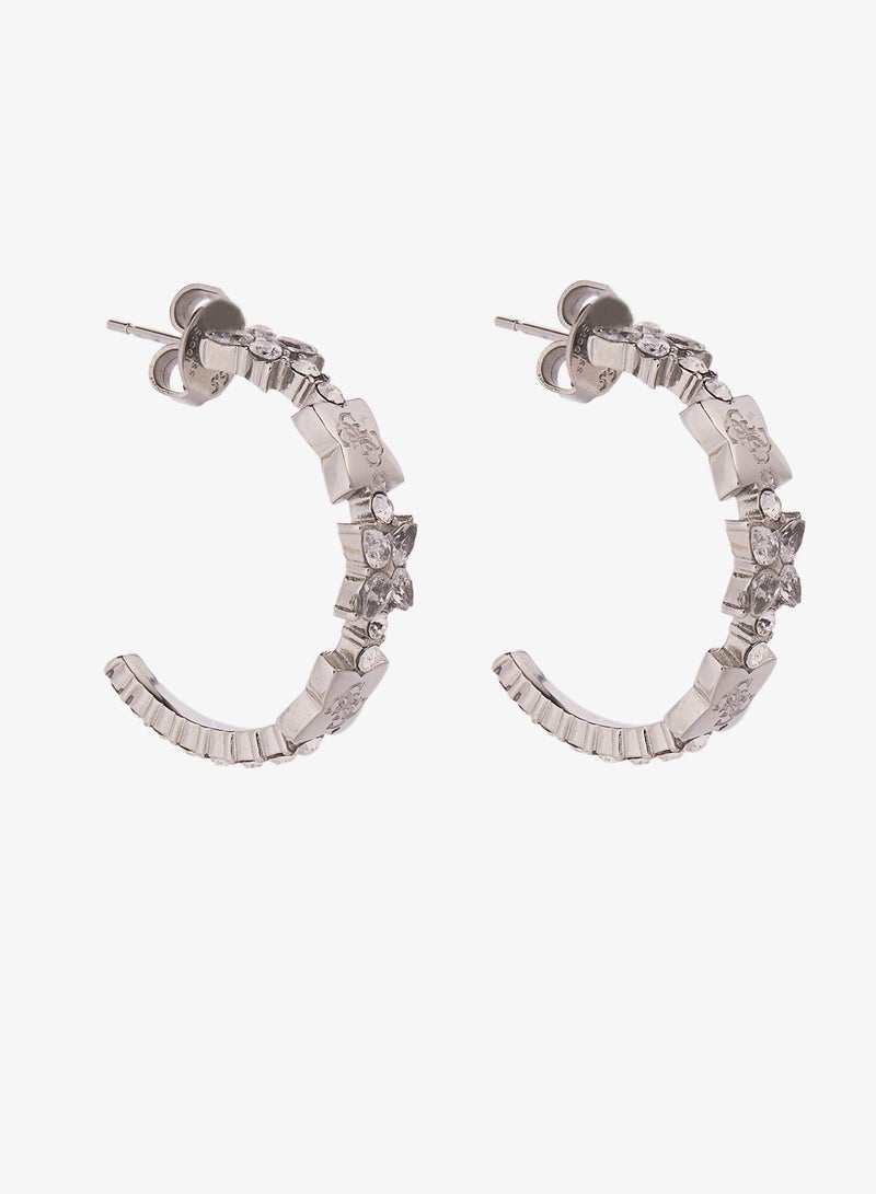 جس أقراط بشعار زهرة برية - Image 1