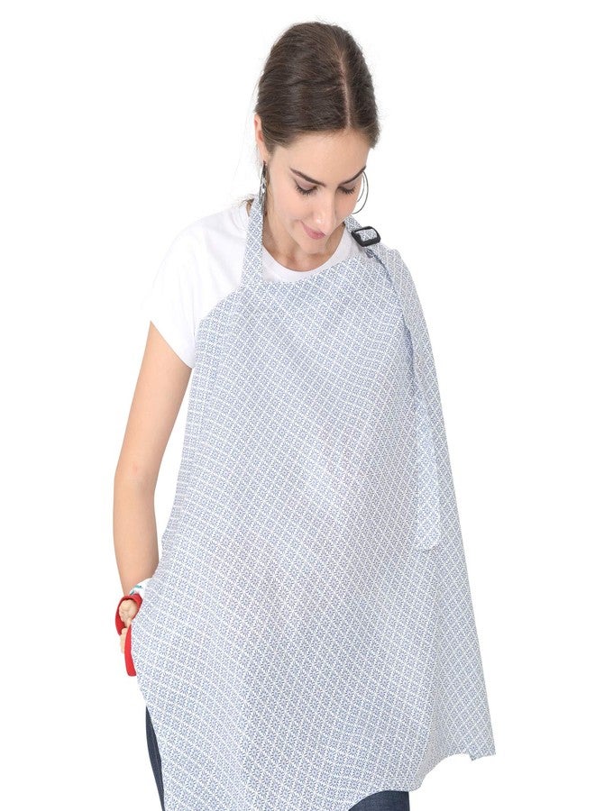 Colorfly Mother's Navy Polka Printed Nursing/Feeding Cover-Navy - Image 2