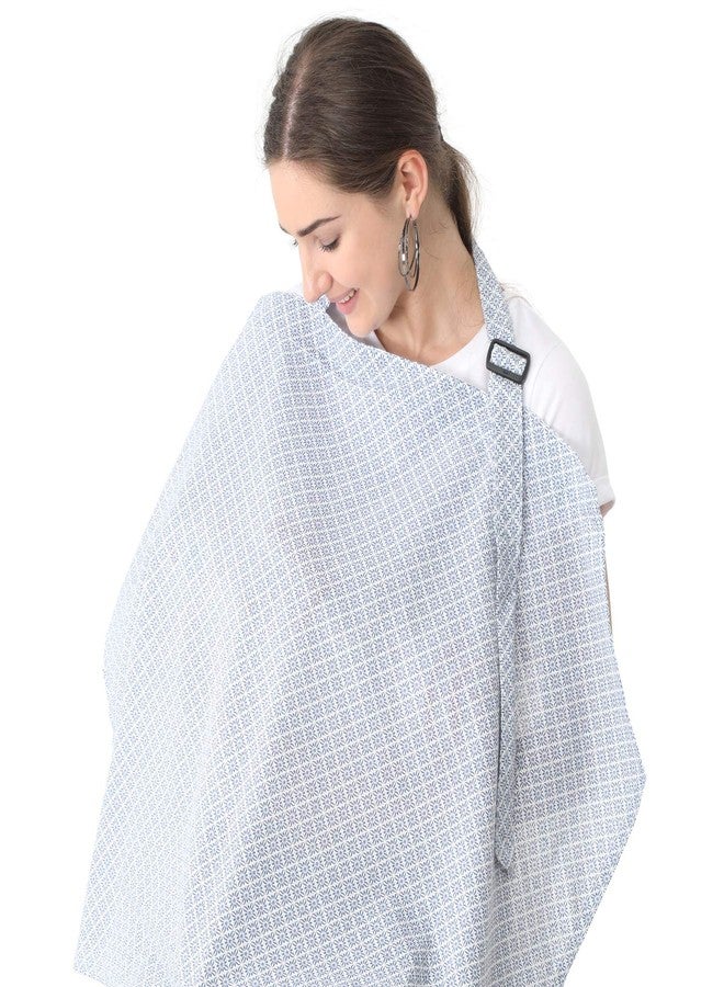 Colorfly Mother's Navy Polka Printed Nursing/Feeding Cover-Navy - Image 1