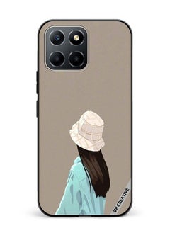 Protective Case Cover For Honor X6 Brown Hat Girl Design Multicolour