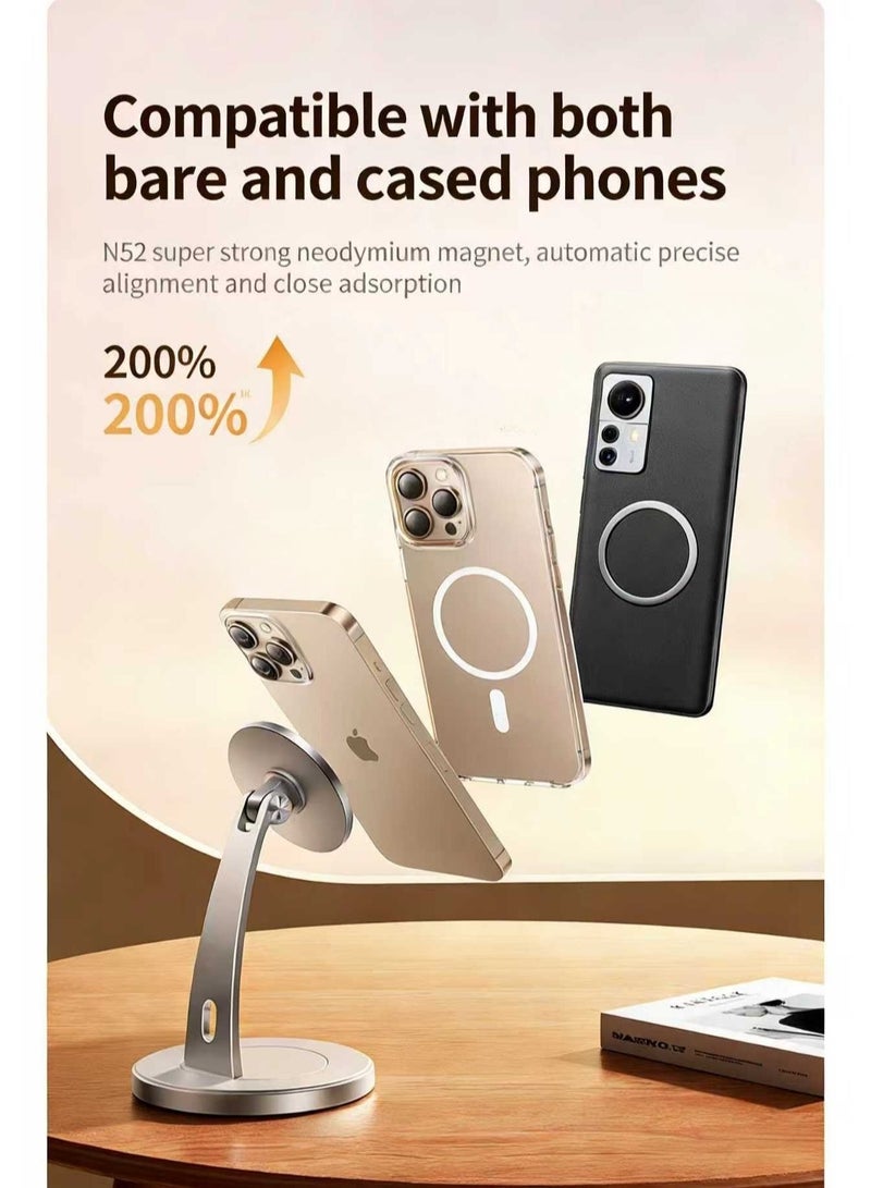 اوراکس حامل الهاتف المغناطيسي القوي لـ MagSafe,اكسسوارات المحمولة,دوران 720 درجة,حامل عالمي,سهولة التركيب,المحمولة لمكتب السيارة - Image 5