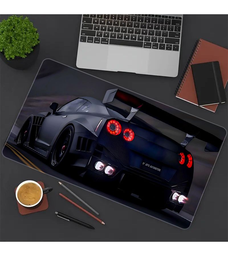 قطعة واحدة من لوحة ماوس ألعاب كبيرة جدًا وسميكة ومضادة للانزلاق، مقاس 60 × 30 سم، تصميم حشية مثبتة لحوافها، متينة للاستخدام مع أجهزة الكمبيوتر والمكتب والمنزل. سطح ثابت غير قابل للانزلاق وناعم لتتبع دقيق. لوحة ماوس منمنمة ذات مناظر طبيعية بأسلوب الأنمي. - Image 1