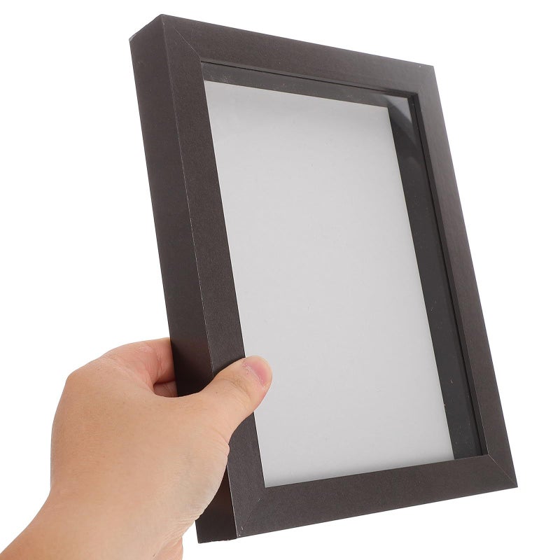 Handprint Footprint Keepsake Frame 8 Inch Brown Light Gold Newborn Photo Display - Image 4