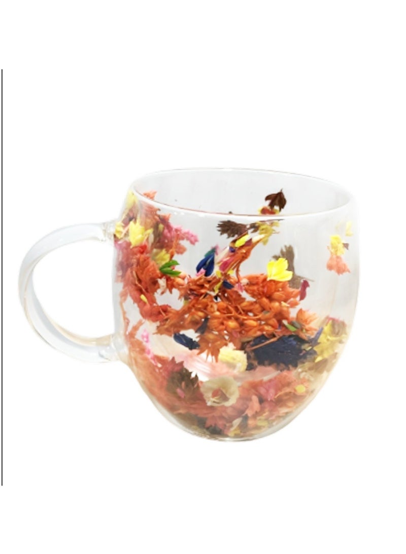 Floral Double Wall Mug - Water-Resistant Printed Sticker - cute chicks - Image 2
