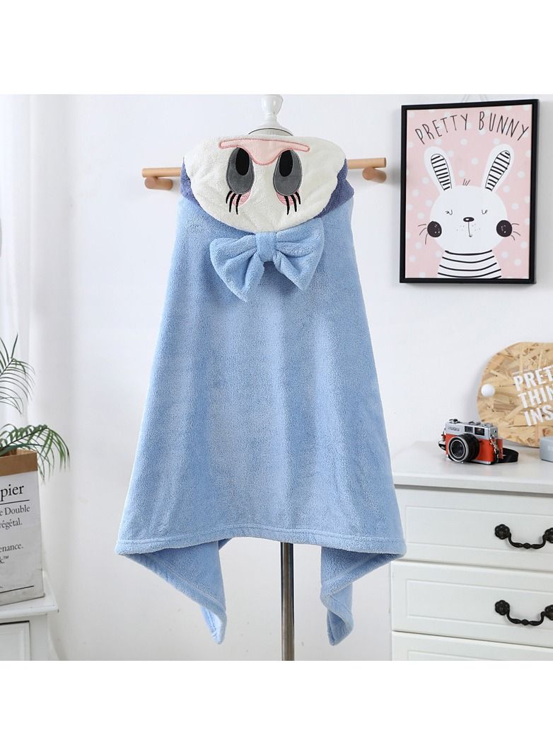 With Hood Coral Fleece Cloaks Bath Towels